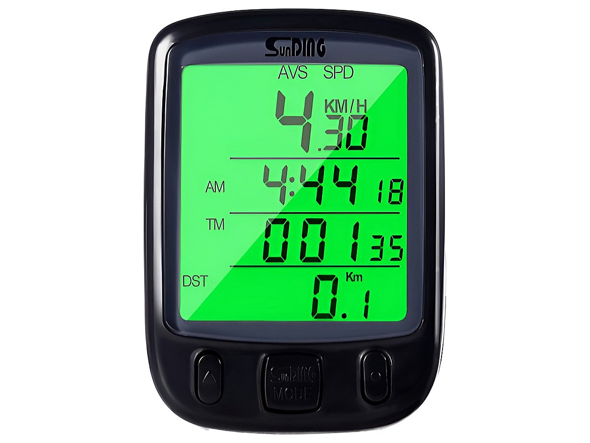 Bike speedometer odometer with battery compartment open