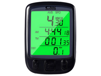 Bike speedometer odometer with battery compartment open