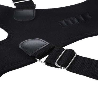 Posture Correct back support adjustable strap length close up