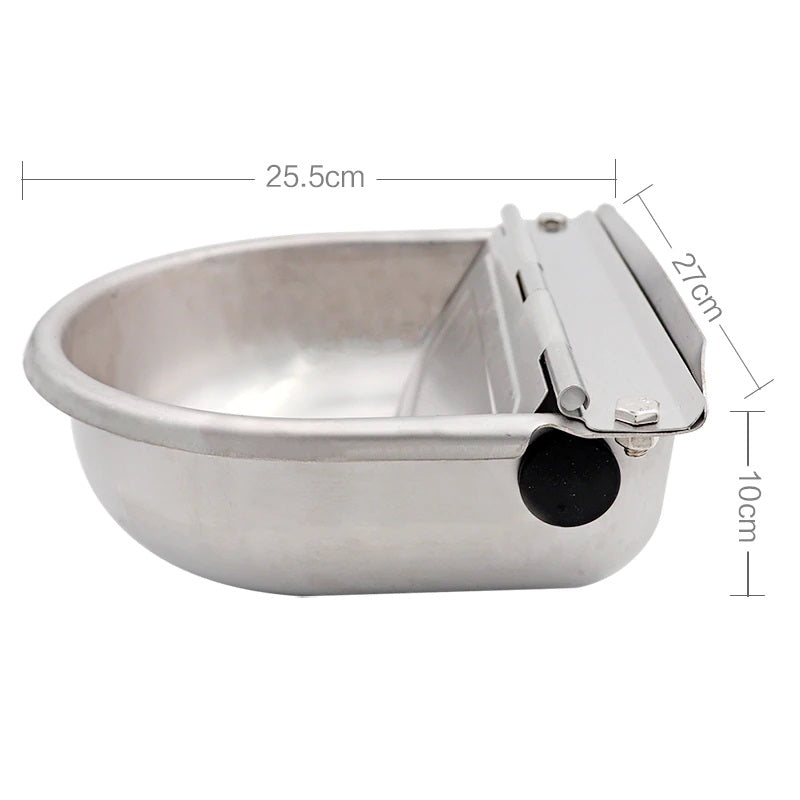Automatic drinking bowl water trough bowl showing water refill function