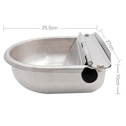 Automatic drinking bowl water trough bowl showing water refill function