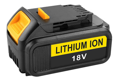 Replacement Battery DeWalt 3000mAh top angle with label visible