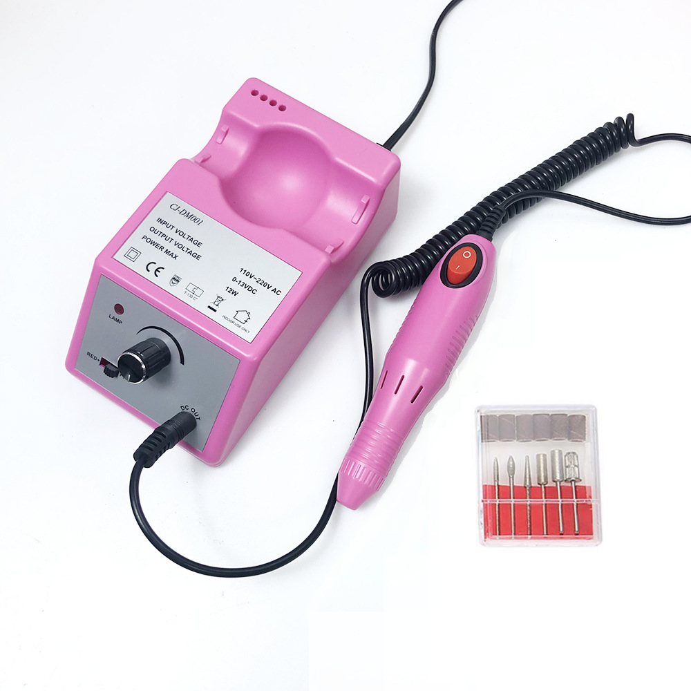 Nail drill kit manicure showing control panel and speed dial