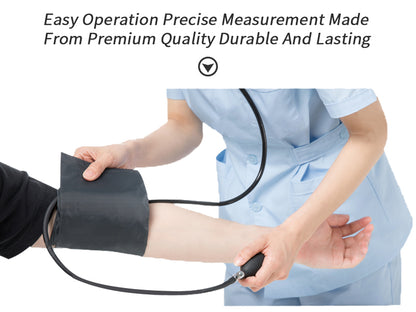 Arm cuff of automatic blood pressure monitor made from latex and nylon