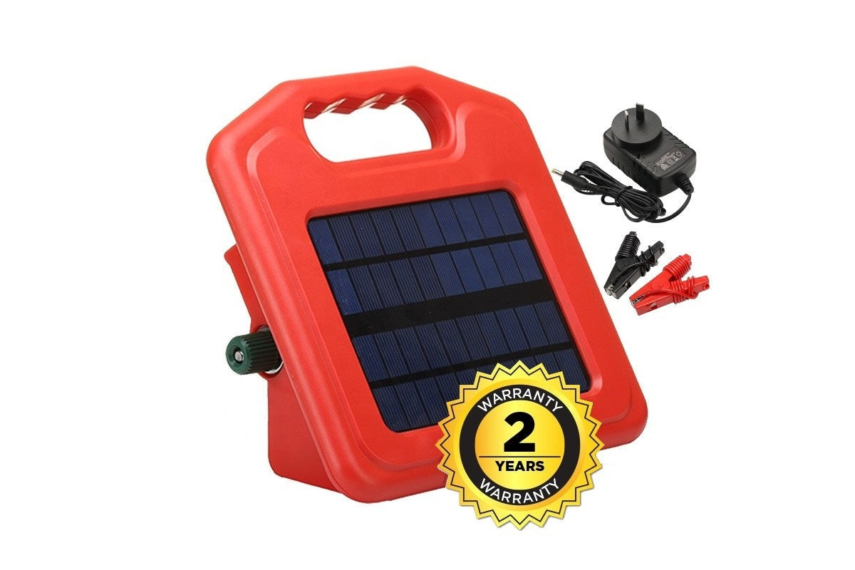 Close-up of lithium ion battery inside solar electric fence energiser
