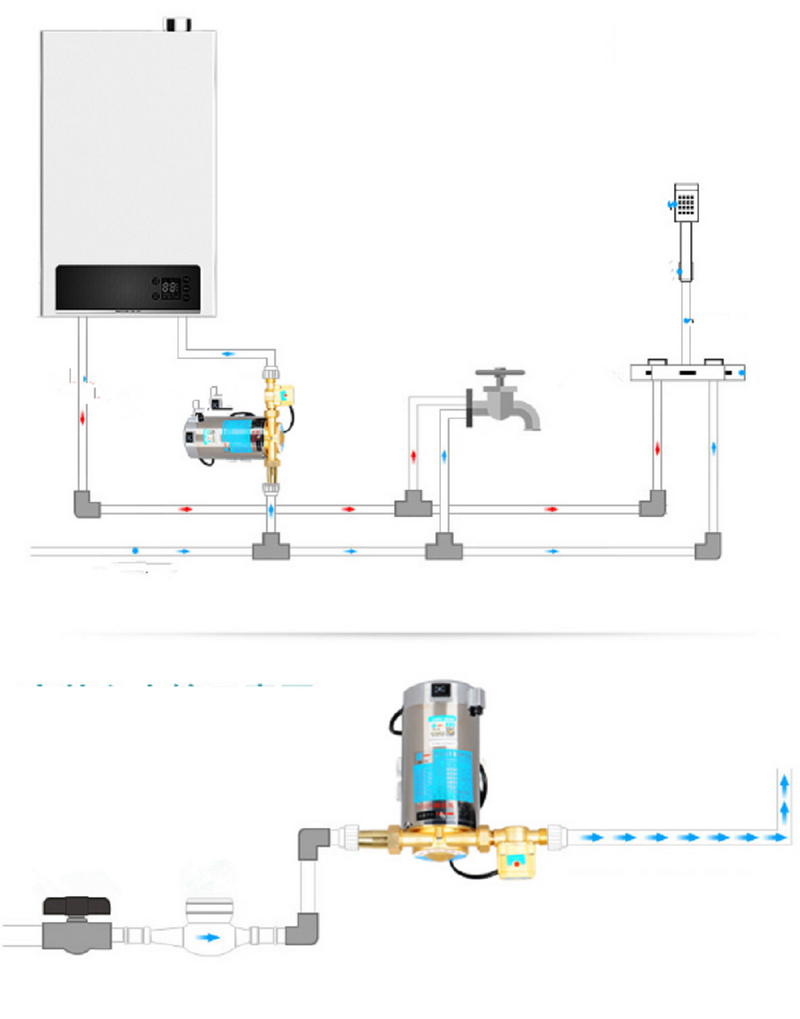 Hot water booster pump 100W