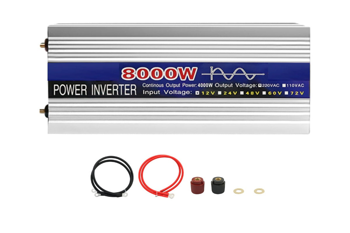 Side angle of pure sine wave inverter 8000W with ventilation slots
