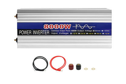 Side angle of pure sine wave inverter 8000W with ventilation slots