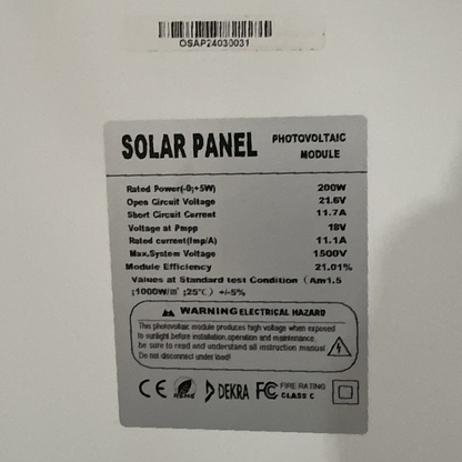Solar panel kit cables and connectors close up