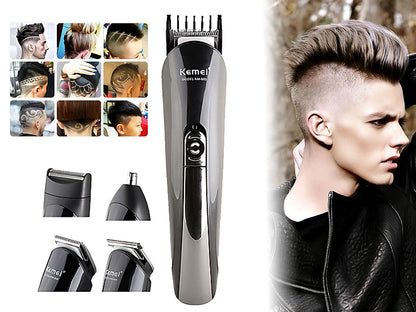Top angle of hair clipper with cutting length control wheel