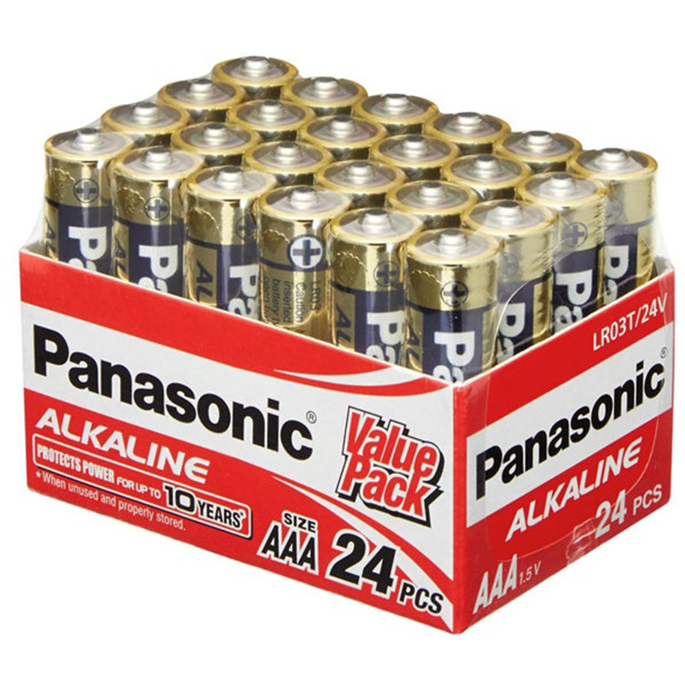 AAA battery 24 pack alkaline 15V front view