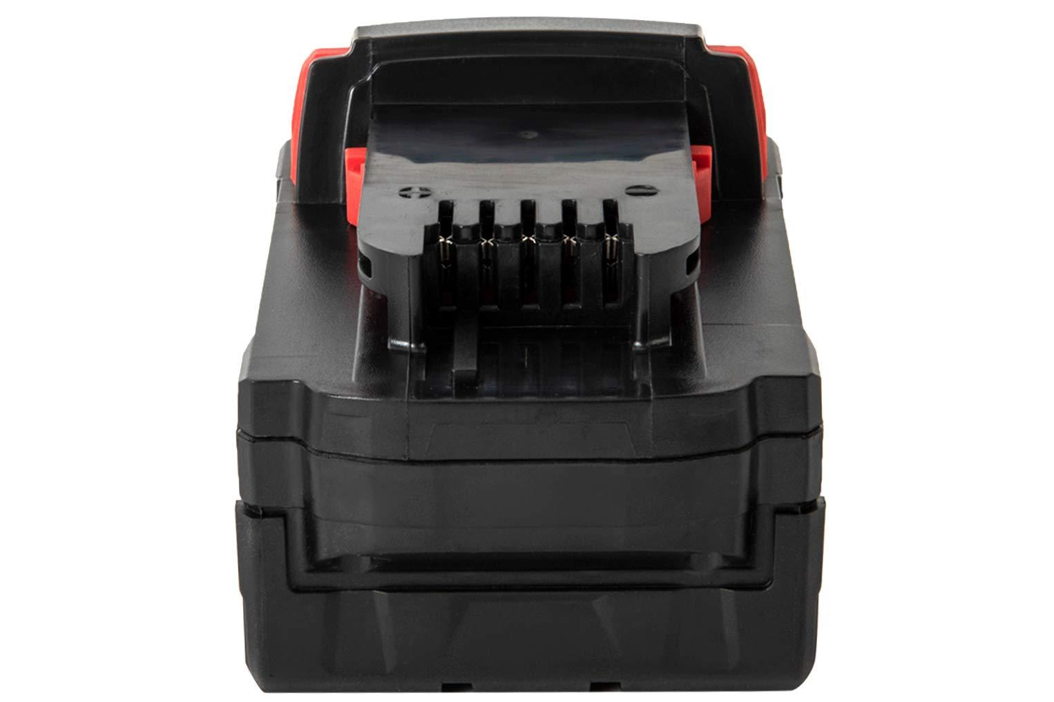 Milwaukee M18 18V 5Ah battery in use with cordless drill