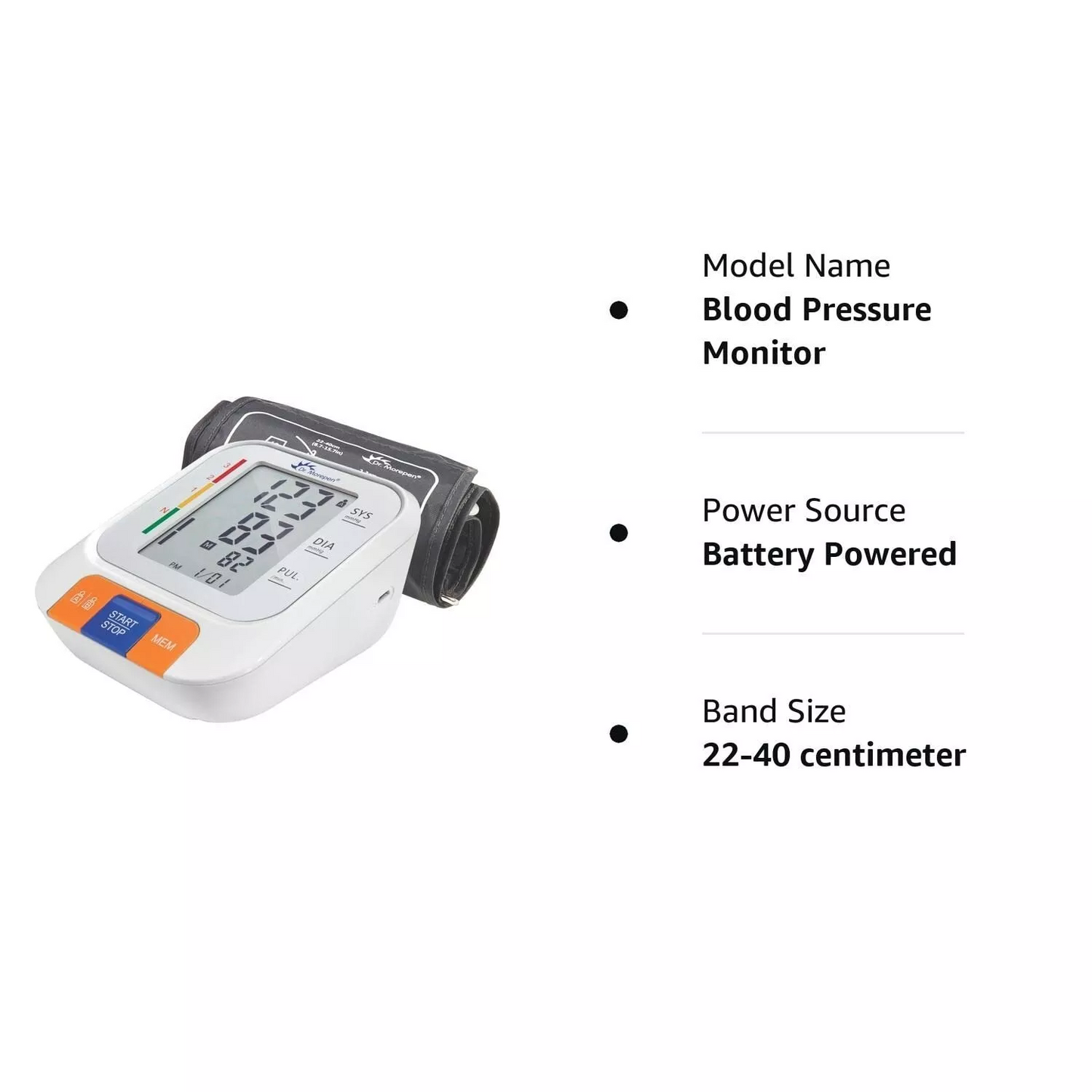 Dr. Morepen BP-15 Blood Pressure Monitor