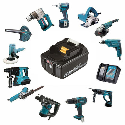 Makita 4000mAh battery showing label and specifications