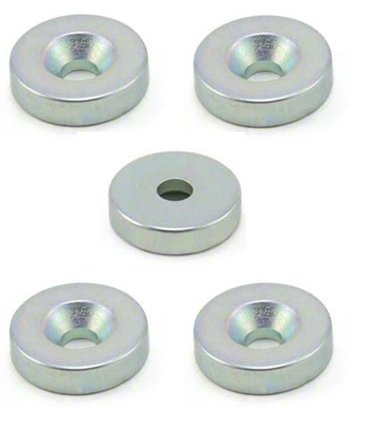 Set of five Neodymium magnets stacked together