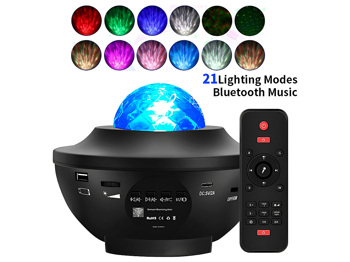 Remote control for star night light projector with timer function