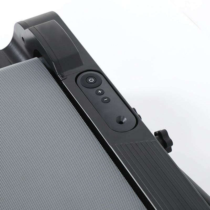 Flat back design of treadmill for stability