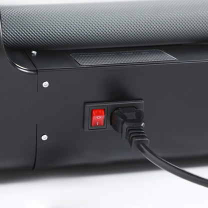 Flat back design of treadmill for stability