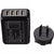 USB 4 port wall charger white front view with NZ plug