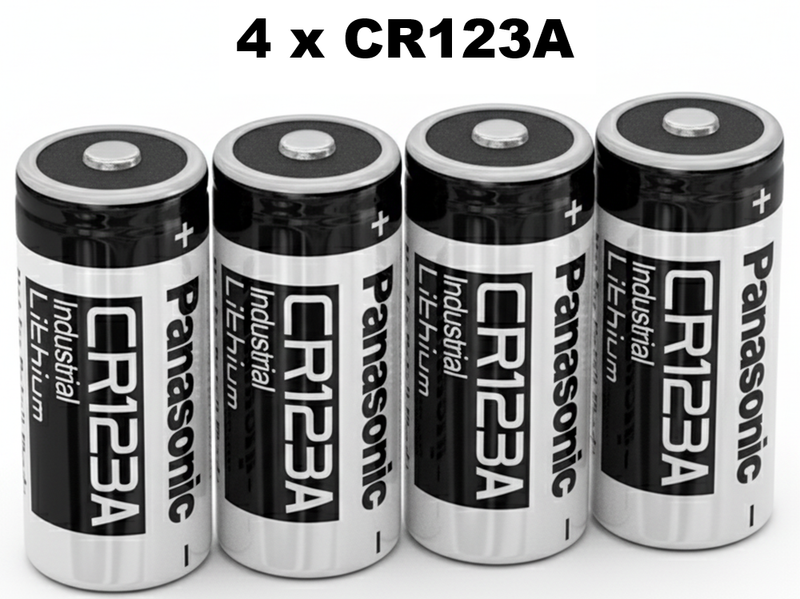 CR123A Panasonic batteries / CR123 4 Pcs