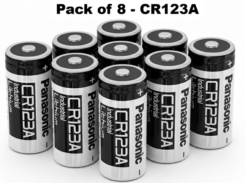 CR123A Panasonic batteries / CR123 8 Pcs