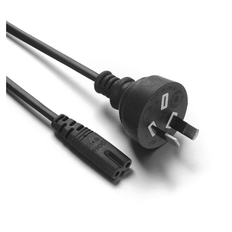 Power cord 2 pin plug NZ showing copper conductor detail