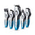 Hair trimmer cordless clippers front view showing main cutting head