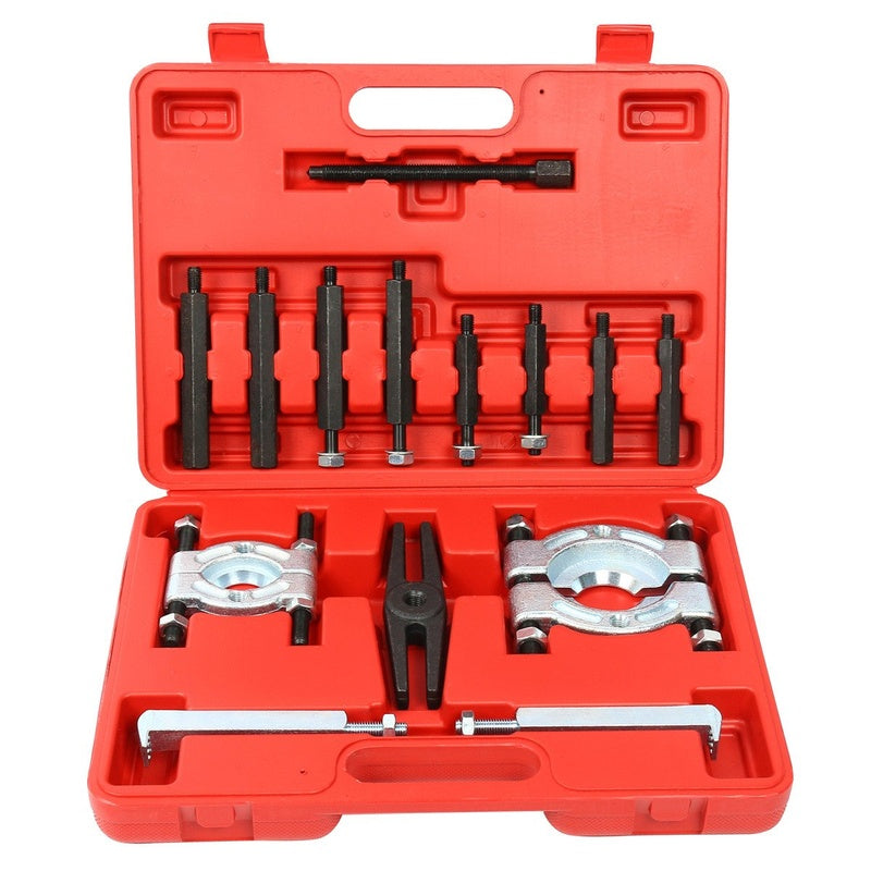 Bearing puller separator tool set showing 2 inch splitter close up