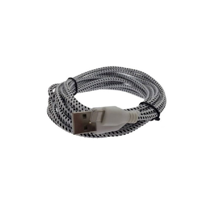 iPhone charger cable 3M length with durable fabric cover