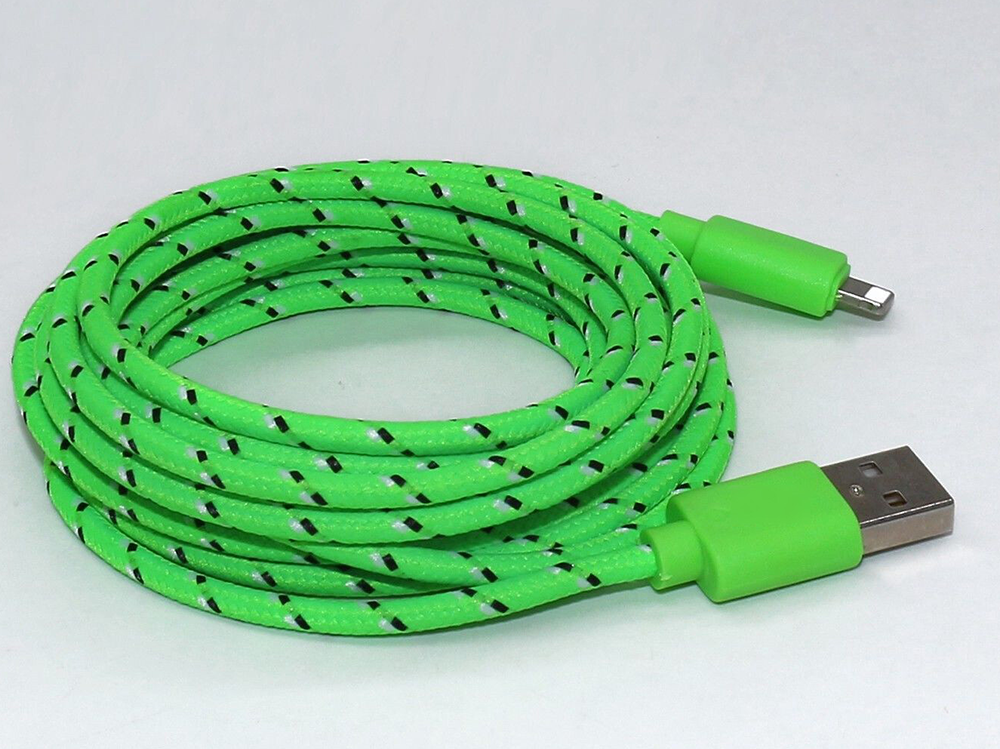 Replacement iPhone Charger Cable 3 Meter Green