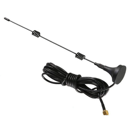WiFi booster antenna black colour side view showing slim design