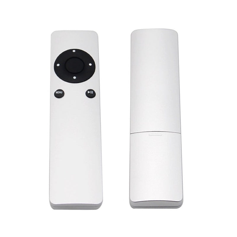 Apple TV remote replacement showing front view with buttons