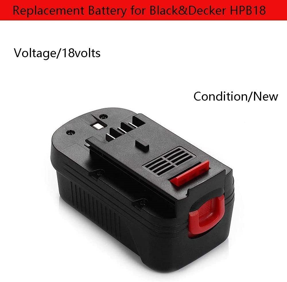 Replacement Battery for Black and Decker 18V