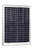 Solar panel 20W polycrystalline front view with aluminium frame