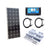 100W solar panel kit showing silver frame and mono crystalline cells