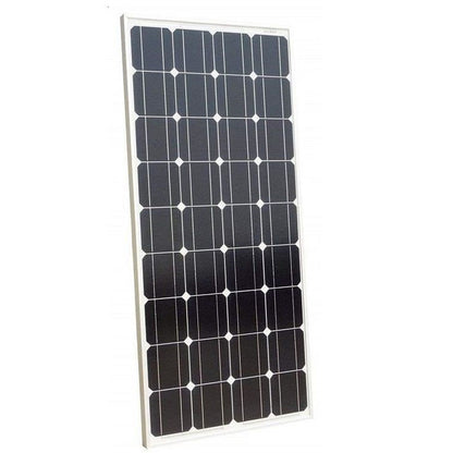 100W solar panel front view showing mono crystalline cells