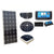 100W solar panel front view showing mono crystalline cells
