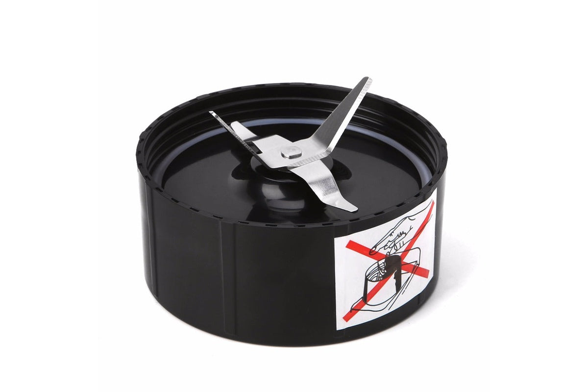 Close up of Magic Bullet blade plastic screw base detail