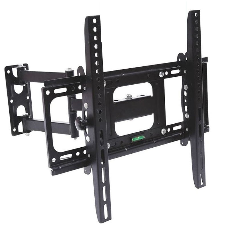 TV wall bracket 32-55 inch black steel full motion side view