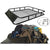 Roof rack basket universal black steel side view