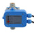 Water pump controller showing blue and black casing