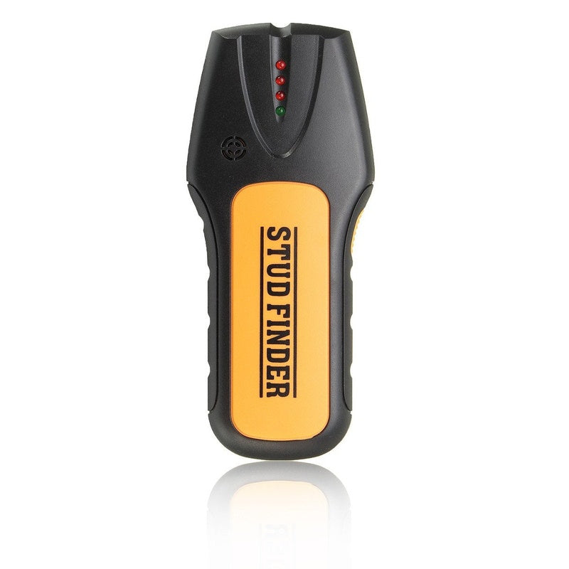 Stud finder metal detector showing yellow and black ABS body