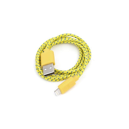 iPhone charger cable yellow colour with 2 metre length