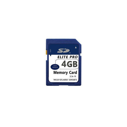 Elite Pro SD Card 4GB showing front view with label