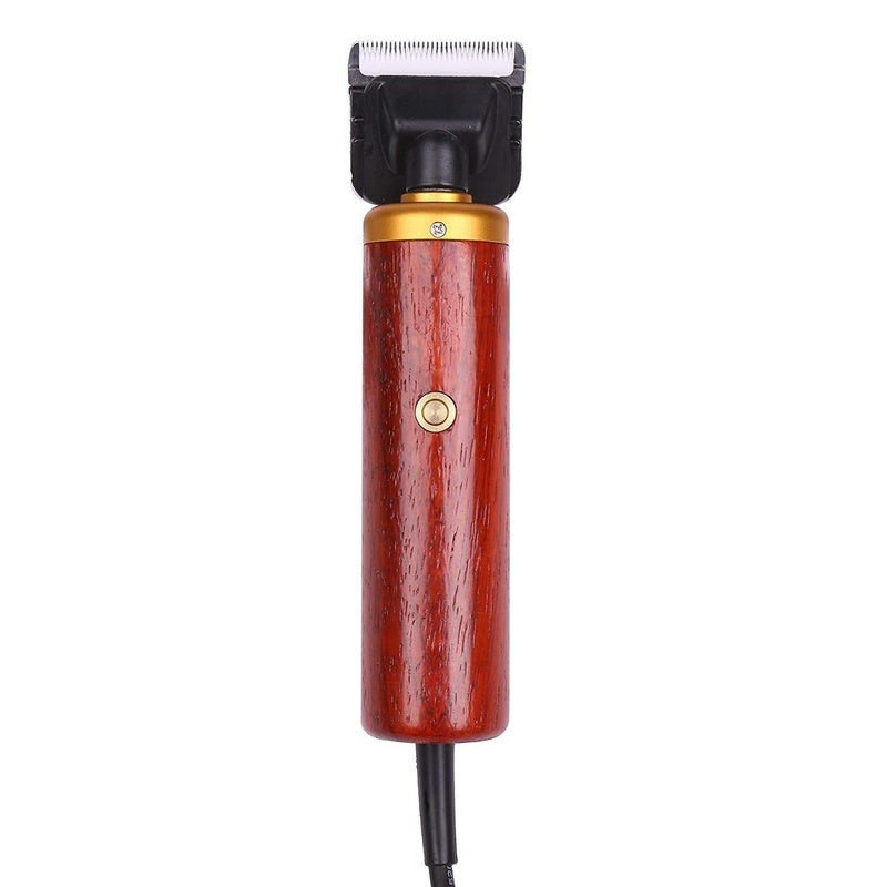 Dog pet clipper with rosewood handle close up