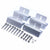 Solar panel mount kit Z bracket aluminium silver side view