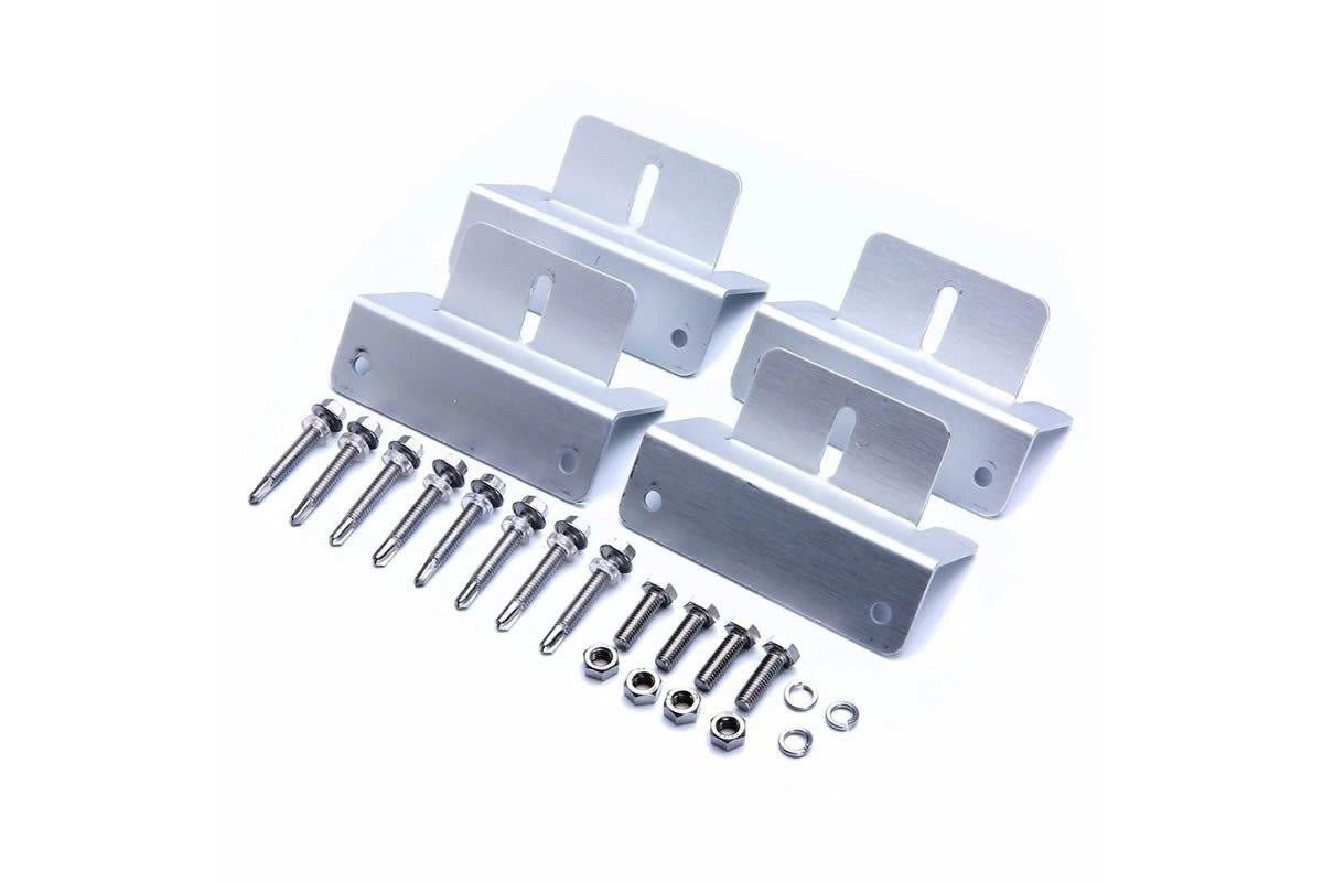 Solar Panel Mount Kit - Z Bracket For Rv/Roof Z Bracket For Rv/Roof Solar Panel Mounting Kit 4 Pcs