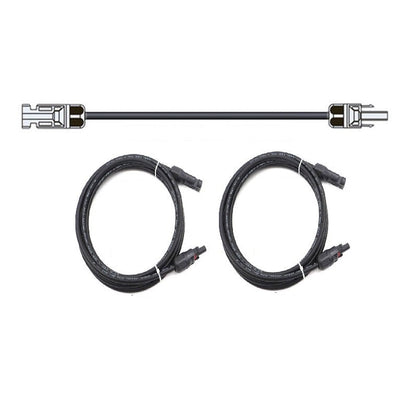 MC4 connector extension cable 4m black colour side view