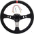 Steering wheel 350mm suede leather wrap close up