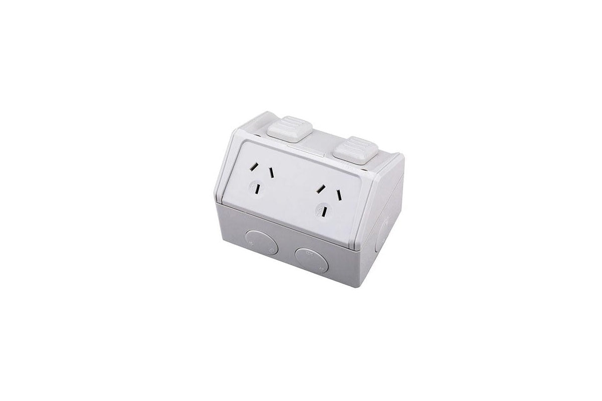 Close-up of double power point slide switch for easy operation